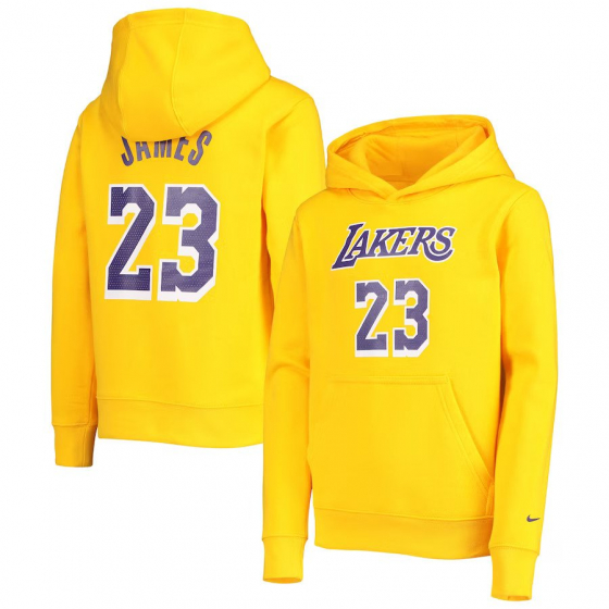 Lakers-LeBron Hoody Jr i gruppen BASKETKLDER / JUNIOR BASKETKLDER  / Hoodies / Jackor hos 2WIN BASKETBUTIK (EZ2B7FGTA-LAK23)