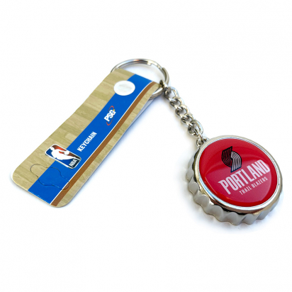 Trail Blazers Bottle Cap Opener Nyckelring i gruppen REA / Accessoarer hos 2WIN BASKETBUTIK (350549)