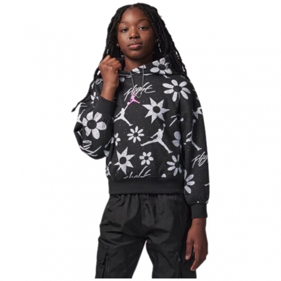 Jordan Floral Flight Hoody Flicka i gruppen BASKETKLDER / JUNIOR BASKETKLDER  / Flickor hos 2WIN BASKETBUTIK (45D008-023)