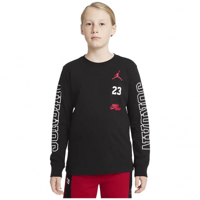 Jordan Jumpman 23 L/S Jr i gruppen BASKETKLDER / JUNIOR BASKETKLDER  / Lngrmade T-shirts hos 2WIN BASKETBUTIK (95B254-023)