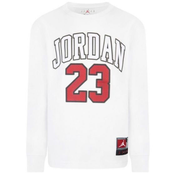 Jordan Practice Flight L/S Jr i gruppen BASKETKLDER / JUNIOR BASKETKLDER  / Lngrmade T-shirts hos 2WIN BASKETBUTIK (95C591-001)