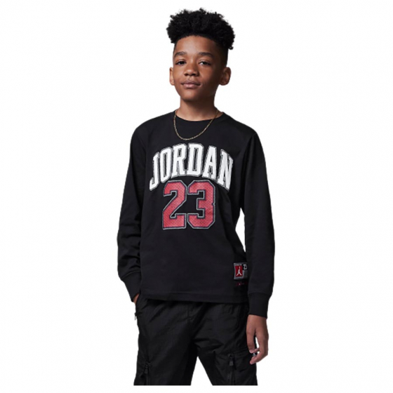 Jordan Practice Flight L/S Jr i gruppen BASKETKLDER / JUNIOR BASKETKLDER  / Lngrmade T-shirts hos 2WIN BASKETBUTIK (95C591-KR5)