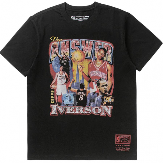 Bootleg 76ERS-Iverson i gruppen BASKETKLDER / HERR BASKETKLDER  / T-Shirts  hos 2WIN BASKETBUTIK (BMTRINTL1477-P76AIBLCK)