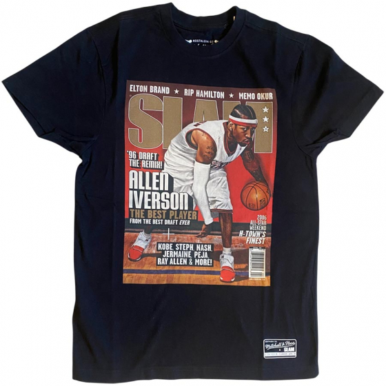Slam Tee 76ERS-Iverson i gruppen BASKETKLDER / HERR BASKETKLDER  / T-Shirts  hos 2WIN BASKETBUTIK (BMTRINTL1752-P76BLCKAI)