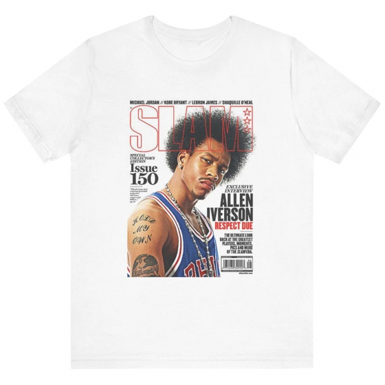 Slam Tee 76ERS-Iverson i gruppen BASKETKLDER / HERR BASKETKLDER  / T-Shirts  hos 2WIN BASKETBUTIK (BMTRINTL1752-P76WHITAI)