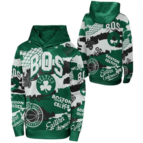 Celtics Over The Limit Sublimated Hoody Jr i gruppen BASKETKLDER / JUNIOR BASKETKLDER  / Hoodies / Jackor hos 2WIN BASKETBUTIK (EK2B7FGC2-CEL)