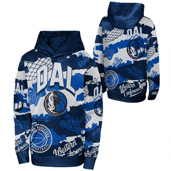 Mavericks Over The Limit Sublimated Hoody Jr i gruppen BASKETKLDER / JUNIOR BASKETKLDER  / Hoodies / Jackor hos 2WIN BASKETBUTIK (EK2B7FGC2-MAV)