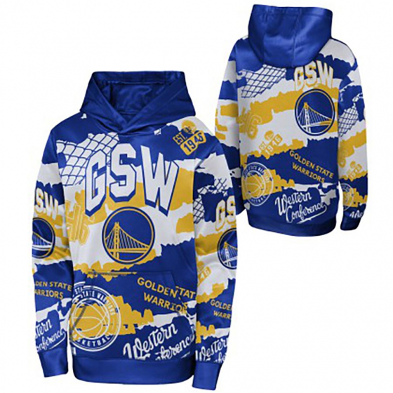 Warriors Over The Limit Sublimated Hoody Jr i gruppen BASKETKLDER / JUNIOR BASKETKLDER  / Hoodies / Jackor hos 2WIN BASKETBUTIK (EK2B7FGC2-WAR)