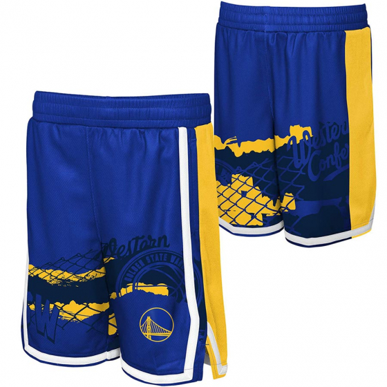 Warriors Fade Away Baller Short Jr i gruppen BASKETKLDER / JUNIOR BASKETKLDER  / Shorts hos 2WIN BASKETBUTIK (EK2B7FGCY-WAR)