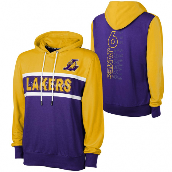 Lakers-LeBron Hoody i gruppen BASKETKLÄDER / HERR BASKETKLÄDER  / Hoodies / Tröjor / Jackor hos 2WIN BASKETBUTIK (EK2M22AUU-LAK06)