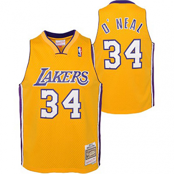 Lakers-Shaq Swingman Jr i gruppen BASKETKLDER / JUNIOR BASKETKLDER  / Tanks hos 2WIN BASKETBUTIK (EN2B7BHM0-LAKSO-Vit)