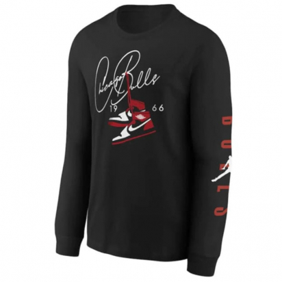 Bulls Statement L/S Jr i gruppen BASKETKLDER / JUNIOR BASKETKLDER  / Lngrmade T-shirts hos 2WIN BASKETBUTIK (EY2B7FEKA-BUL)