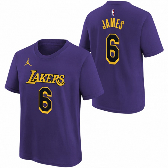 Lakers-LeBron Jr i gruppen BASKETKLDER / JUNIOR BASKETKLDER  / T-Shirts hos 2WIN BASKETBUTIK (EY2B7HDC4-LAK06)