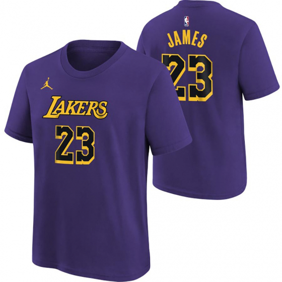 Lakers-LeBron Jr i gruppen BASKETKLDER / JUNIOR BASKETKLDER  / T-Shirts hos 2WIN BASKETBUTIK (EY2B7HDC4-LAK23)