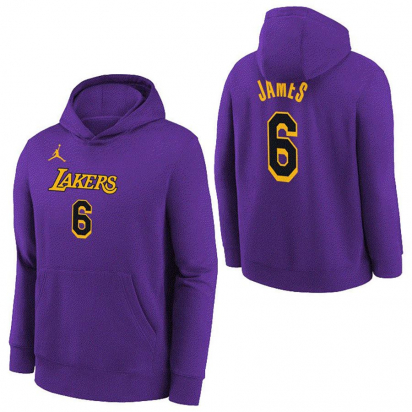 Lakers Hoody Jr i gruppen BASKETKLDER / JUNIOR BASKETKLDER  / Hoodies / Jackor hos 2WIN BASKETBUTIK (EY2B7HDCV-LAK06)