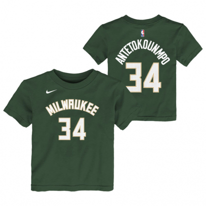 Bucks- Antetokounmpo Jr i gruppen BASKETKLDER / JUNIOR BASKETKLDER  / T-Shirts hos 2WIN BASKETBUTIK (EZ2B711F1-BCKGA)