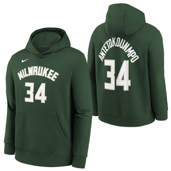 Bucks-Antetokounmpo Hoody Jr i gruppen BASKETKLDER / JUNIOR BASKETKLDER  / Hoodies / Jackor hos 2WIN BASKETBUTIK (EZ2B7FGTA-BCKGA)