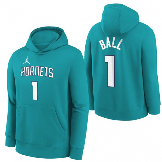 Hornets-Ball Hoody Jr i gruppen BASKETKLDER / JUNIOR BASKETKLDER  / Hoodies / Jackor hos 2WIN BASKETBUTIK (EZ2B7FTGA-HOR01)