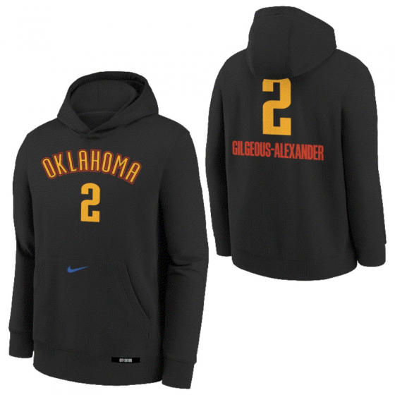 Thunder-Gilgeous-Alexander Hoody Jr i gruppen BASKETKLDER / JUNIOR BASKETKLDER  / Hoodies / Jackor hos 2WIN BASKETBUTIK (EZ2B7NBEN-THUSG)