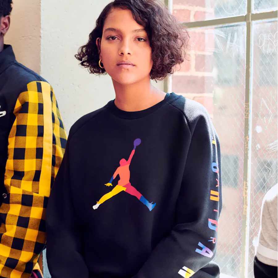 nike jordan dna fleece crew