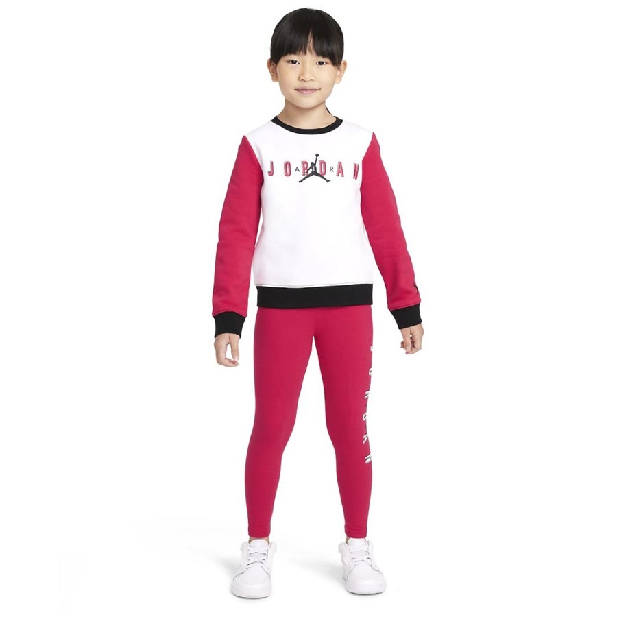 Jordan Crew & Leggings Set flicka