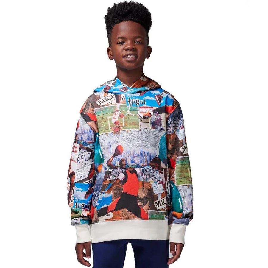 Jordan Brooklyn Print Hoody Jr