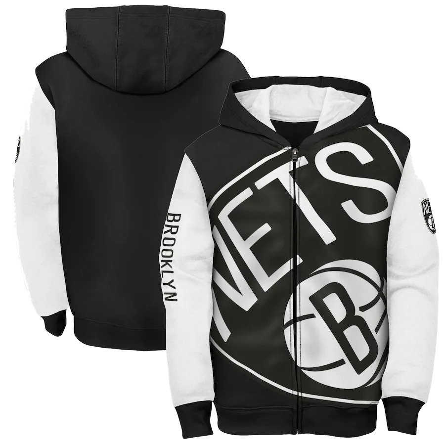 Nets Poster Board Zip Hoody Jr