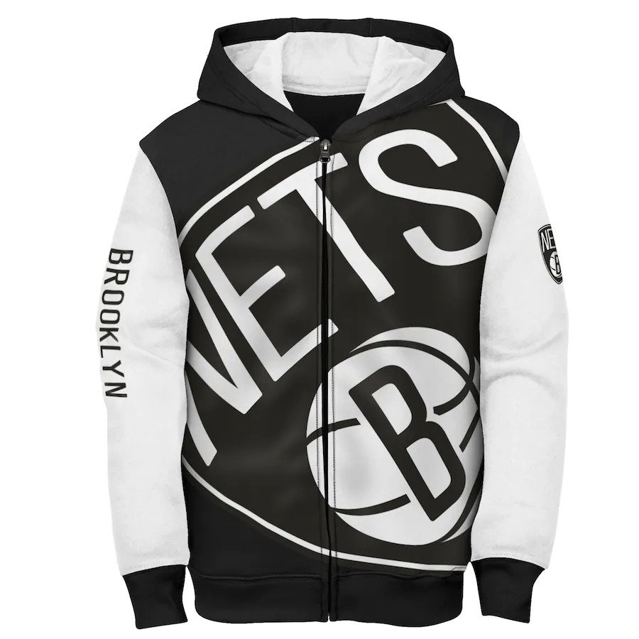 Nets Poster Board Zip Hoody Jr