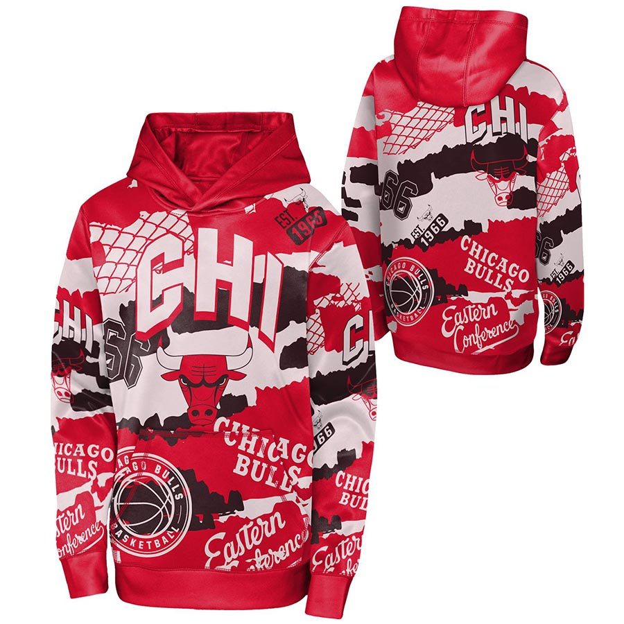 Bulls Over The Limit Sublimated Hoody Jr