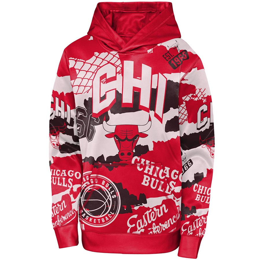 Bulls Over The Limit Sublimated Hoody Jr