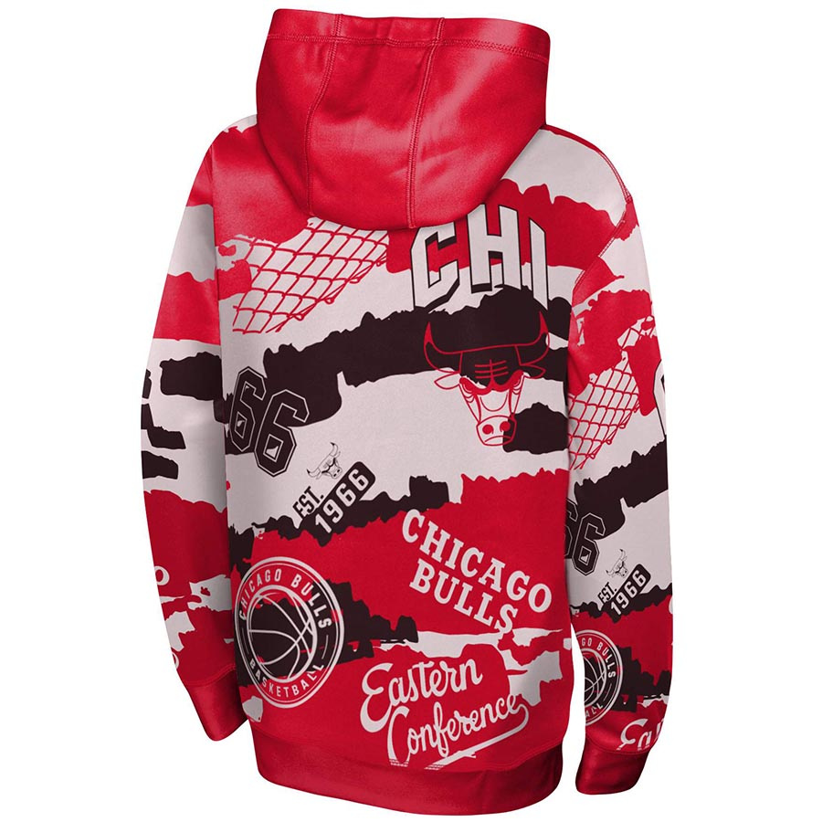 Bulls Over The Limit Sublimated Hoody Jr