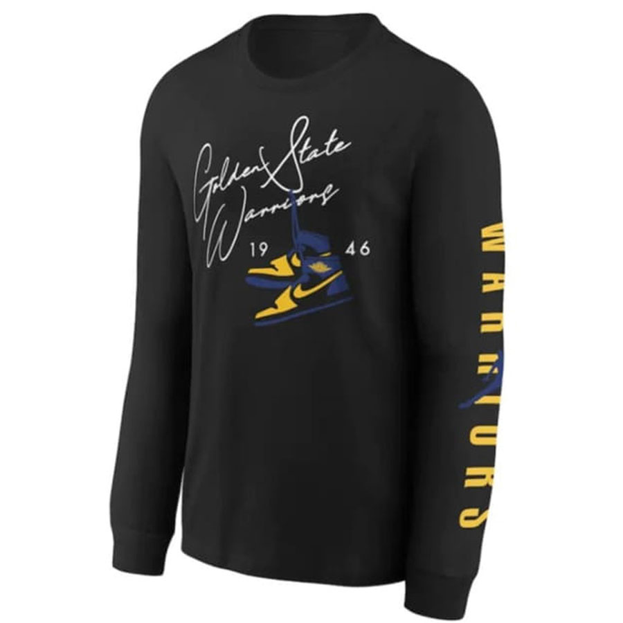 Warriors Statement L/S Jr